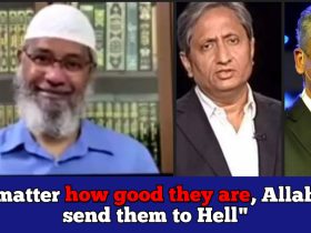 "Ravish Kumar, Dhruv Rathee will go to Hell" Zakir Naik