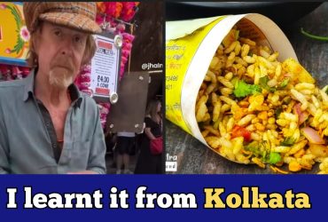 Britisher sells Bhelpuri on streets to support his family, purely Indian style