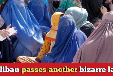 Women are banned from hearing each other's voices in Sharia ruled Afghanistan