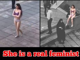 Iran: Girl harassed for improper Hijab, she wears Bikinis to protest