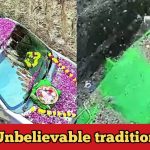 Man who loved his car performs last rites, buries with all rituals