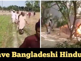 Video shows Bangladeshi Muslims allegedly march towards Hindu locality to destroy them