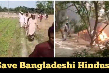 Video shows Bangladeshi Muslims allegedly march towards Hindu locality to destroy them