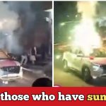 Man burst rocket bombs from sunroof car, goes drastically wrong