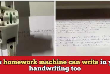 Kerala boy invents machin that can write homework in his handwriting