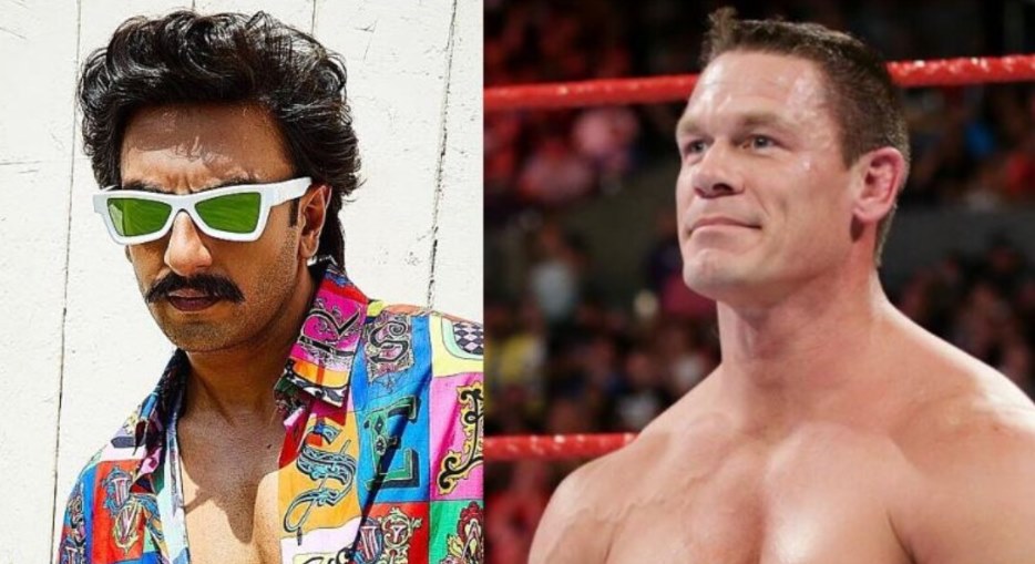 WWE Legend John Cena posts a picture of Ranveer Singh on Insta, the Bollywood star replies