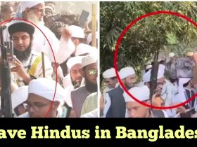 Bangladesh: A huge crowd carried out Rally of guns against Hindus