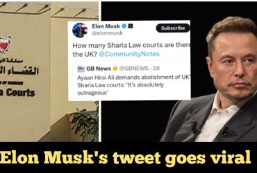 Elon Musk shocked to see Sharia court functioning in the UK, he asks..