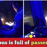 Dolphin travel bus driver seen watching instagram reels while Bus at full speed