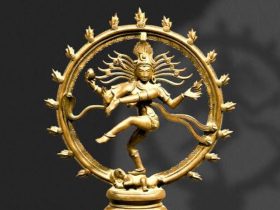 Connection between Nataraja statue and atomic physics